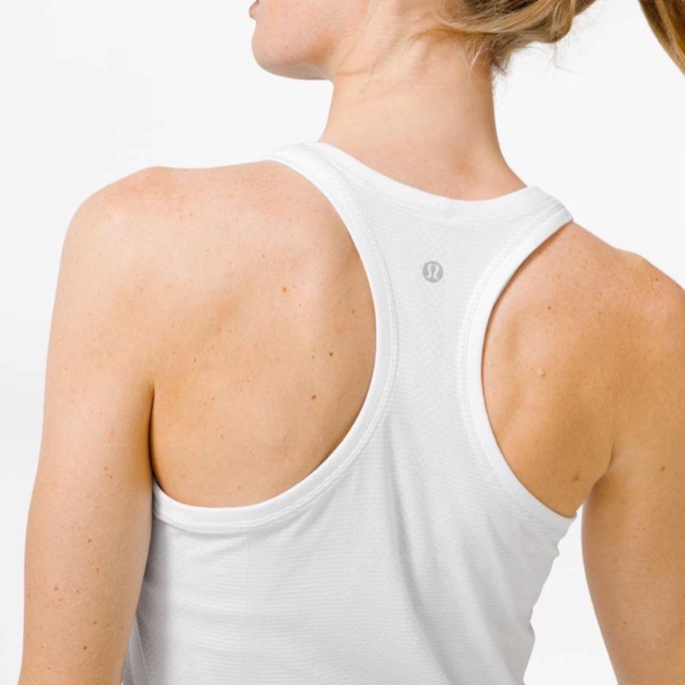 Lululemon Swiftly Tech White Tank Top size 8